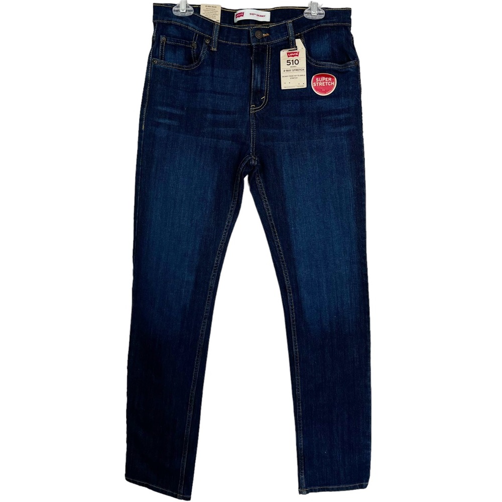 NWT Levi’s 510 Skinny Fit 4-Way Super Stretch Jeans Men’s Sz 30x30 - Picture 2 of 12
